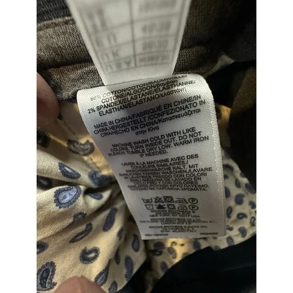 Brooks Brothers Clark Pants Mens Size 38x30 Corduroy Navy Blue Flat Front - Picture 7 of 13